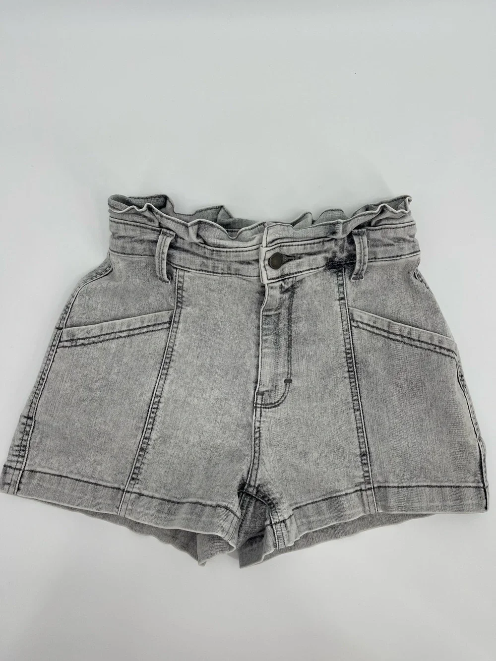 Universal Thread Paperbag Waist Denim Shorts Size 2 90s Retro Modern Indie Boho